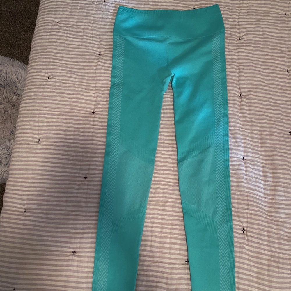 Blue/Light Green Fabletics Leggings Brand New! 💙